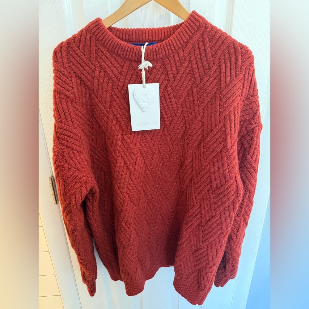 Aelfric Eden Rust Cable Knit Sweater - Women's Pullover - Picture 3 of 3